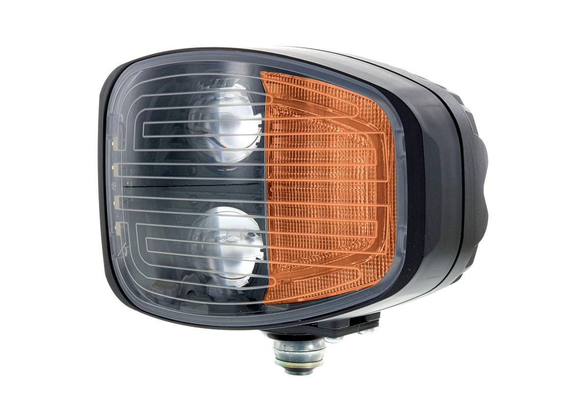 Driving light left SAE LED 12/24V de-icing